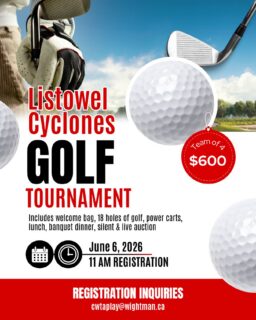 ⛳️ LAST CALL ⛳️

There are only a couple spots left for the Cyclones Annual Golf Tournament! Don’t miss your chance to be part of a great day on the course supporting the Cyclones.🏌️‍♂️

Grab your team and register now before we’re sold out!

📅 Registration deadline: Thursday, May 28

We can’t wait to see everyone out on the course!
