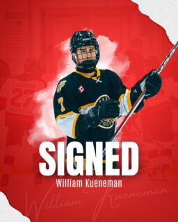 The Listowel Cyclones are excited to announce the signing of forward William Kueneman for the 2026-27 season!

The Walkerton native joins the Cyclones after an outstanding season with the Waterloo Wolves U18 AAA, where he recorded 27 goals and 34 assists for 61 points. A skilled left-shot forward with an offensive mindset and strong compete level, William brings plenty of scoring ability and playmaking talent to the Cyclones lineup.

We’re excited to welcome William to the Cyclones family!