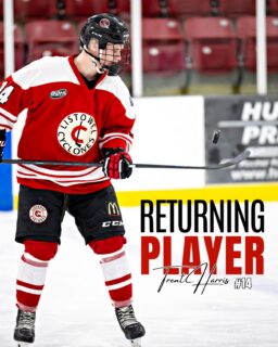 RETURNING PLAYER 🚨

The Listowel Cyclones are excited to announce that Trent Harris is returning for the 2026–27 season! 

Trent took a big step forward in his first full junior season, appearing in 48 games while recording 7 goals and 19 assists. His relentless work ethic, speed and ability to make an impact in all three zones made him an important part of the Cyclones lineup throughout the season.

We’re excited to have Trent back in Cyclones colours and can’t wait to watch him continue to build on a strong season.

Welcome back, Trent! 🌪️

#CycsNation #ListowelCyclones #GOHL