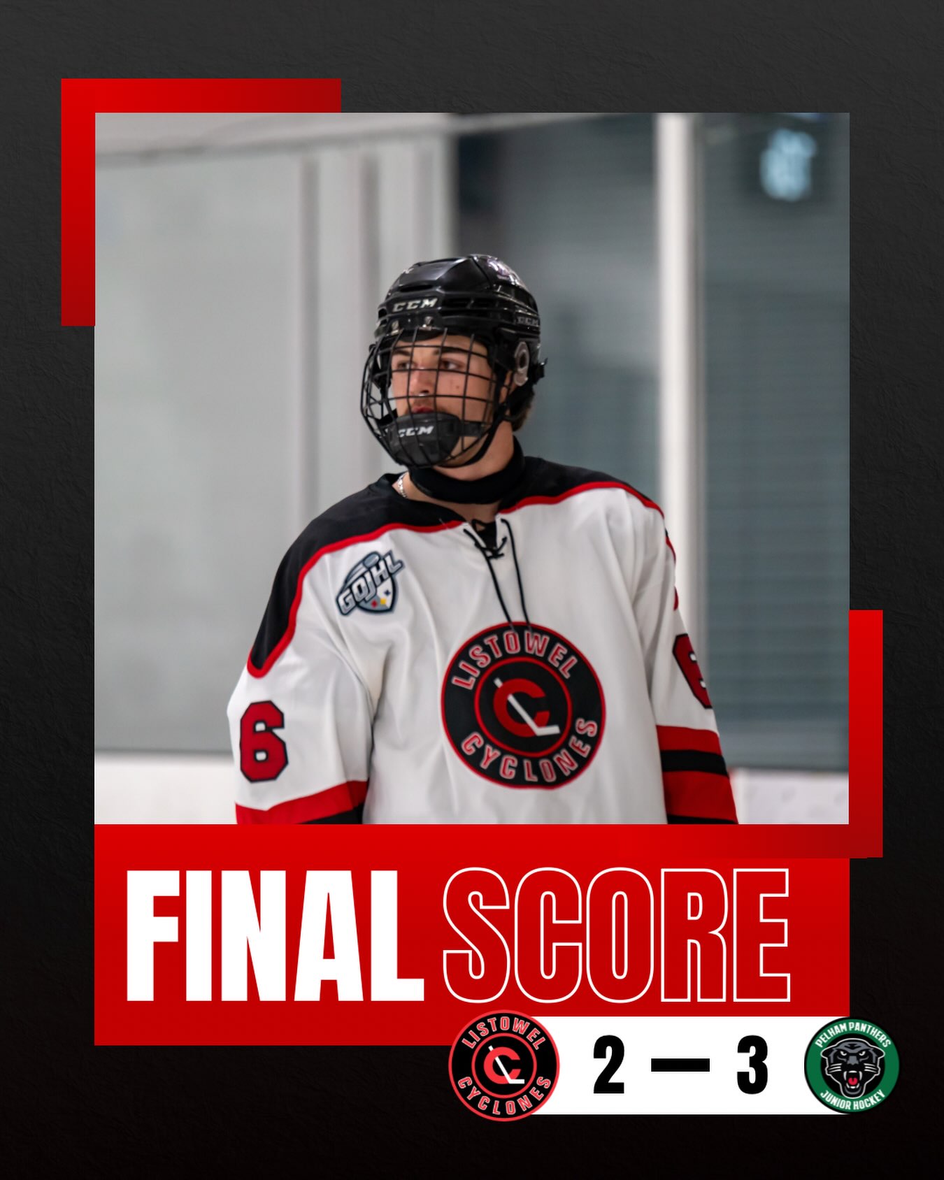 A hard-fought battle in Pelham today! 💪 The Cyclones battled right to the end but came up just short in overtime, falling 3–2 to the Panthers.

Despite the tough result, the team showed plenty of heart and determination. We’ll learn from this one and come back ready to work! 🔥