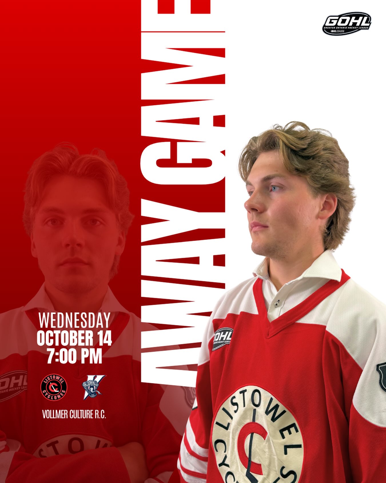 We’re heading to LaSalle to take on the Vipers in a 7:00 PM puck drop! 🐍🔥

Time to bring the energy, compete hard and leave it all on the ice! Let’s get behind the boys as they look to bring home the W! 💪🏒

LET’S GO, CYCLONES! 🌪️⚡
