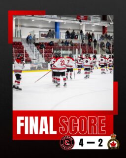 The Listowel Cyclones come away with a 4-2 victory over the Sarnia Legionnaires! 💪🔥

👏 Three Stars of the Game:
⭐ 1st Star: Shayne Keefe
⭐ 2nd Star: Ethan Fischer
⭐ 3rd Star: Hudson Wiles

A great team effort from the Cyclones! Way to battle, boys!