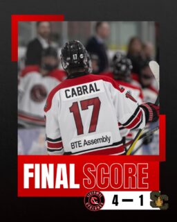 The Cyclones get the job done tonight with a big 4-1 victory over the Stoney Creek Generals! Great effort from the boys from start to finish! π
β THREE STARS OF THE GAME β
π₯ 1st Star: Lyndon Cabral
π₯ 2nd Star: Grayden McKnight
π₯ 3rd Star: Logan MacMillan